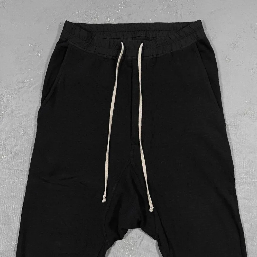 Rick Owens Drkshdw F/W 17 Drawstring Cropped Pants in Cotton Jersey Knit Men's S